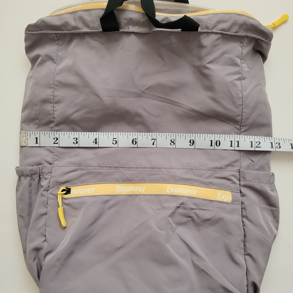 Gray Foldable Backpack - Picture 4 of 7